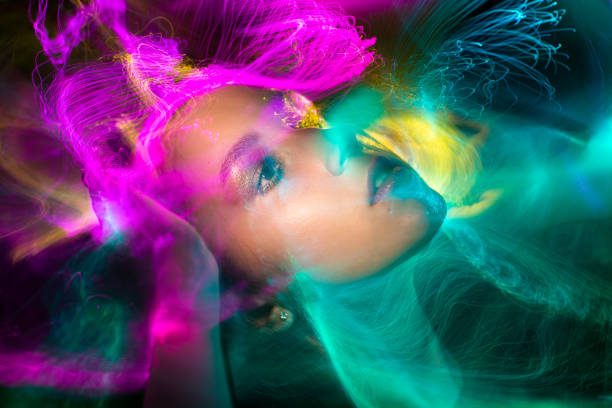 istock light painting portrait 1303521305