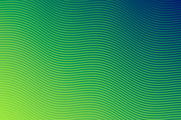 trendige geometrische design - grün abstrakte hintergrund - green background wave abstract light stock-grafiken, -clipart, -cartoons und -symbole