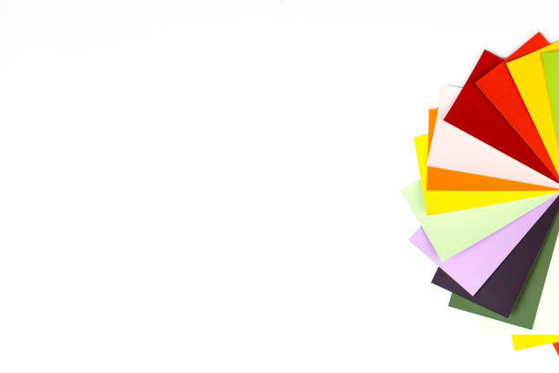 istock Rainbow sample colors catalogue. Designer color chart spectrum 1303525184