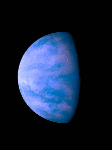 istock Beautiful blue exoplanet in deep space, alien planet 1303530024