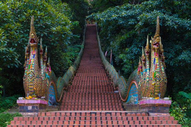 istock Dragon Stairway to Wat Phra That Doi Suthep 1303530474