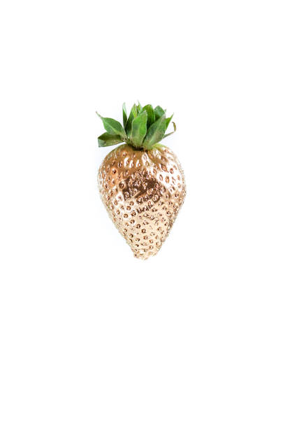 istock Golden Strawberry in modern art style 1303531386