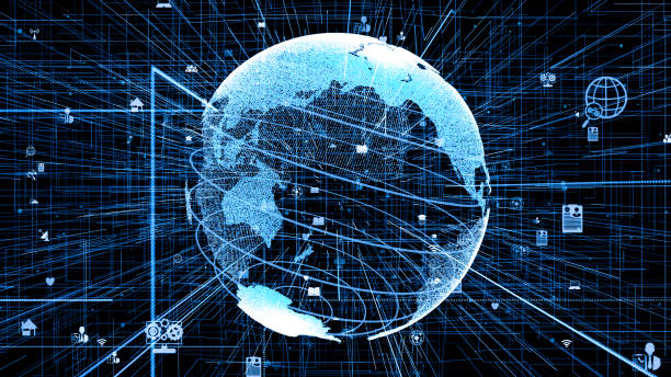 istock Global online internet network and internet of things IOT concept 1303550200