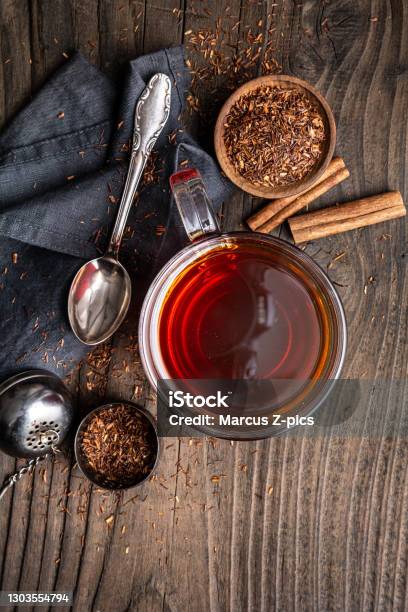 Freshly Made Rooibos Tea Full Of Antioxidants Stock Photo - Download Image Now - Rooibos Tea, Tea - Hot Drink, Red