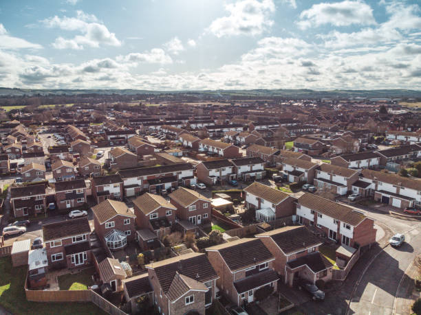 istock Aerial view of Grove near Wantage. 1303556579