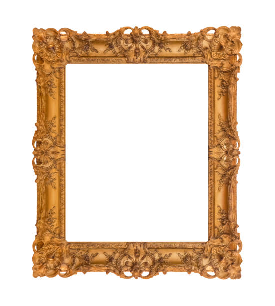istock Old wooden picture frame 1303558271