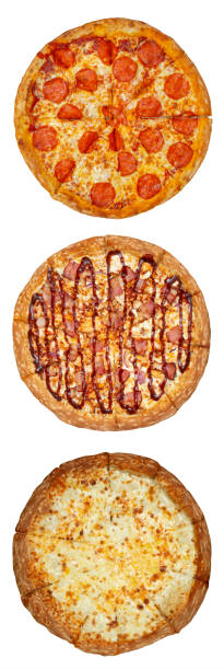 istock Set of delicious juicy pizzas 1303560341