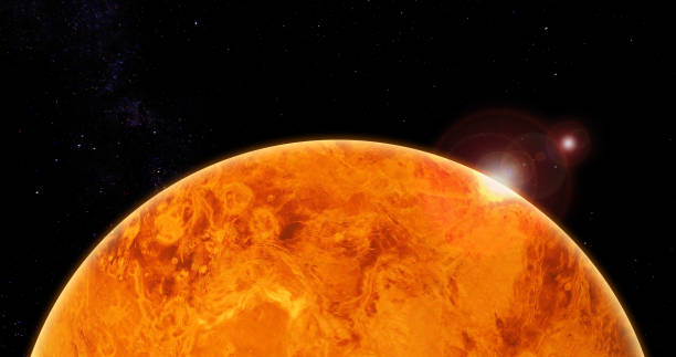 istock 3d illustration Venus isolated on a black background with phosphine.The phosphorus was detected in the atmosphere of Venus. And indicators of possible life.This element of this image by NASA 1303563462