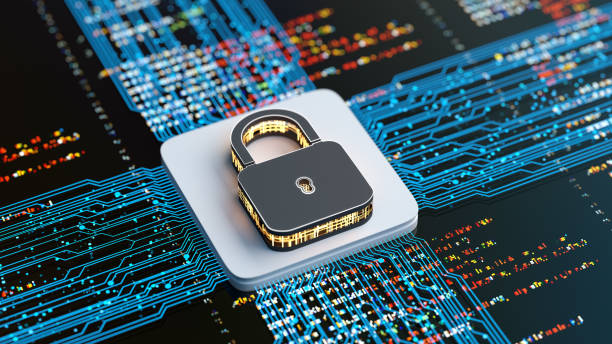 sistemas digitales de seguridad en segundo plano y protección de datos - encryption fotografías e imágenes de stock