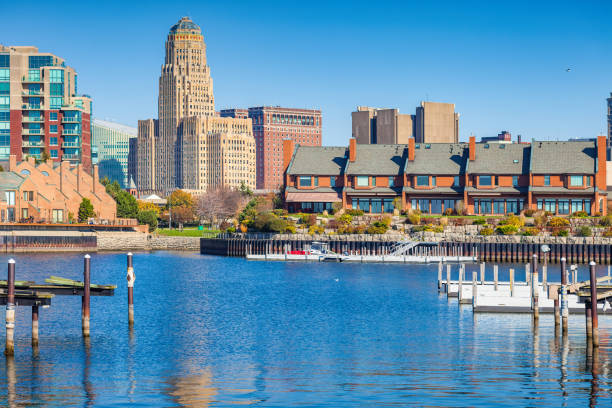 istock Waterfront in downtown Buffalo New York USA 1303570462