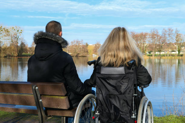 istock Concept of disabled person. 1303587302