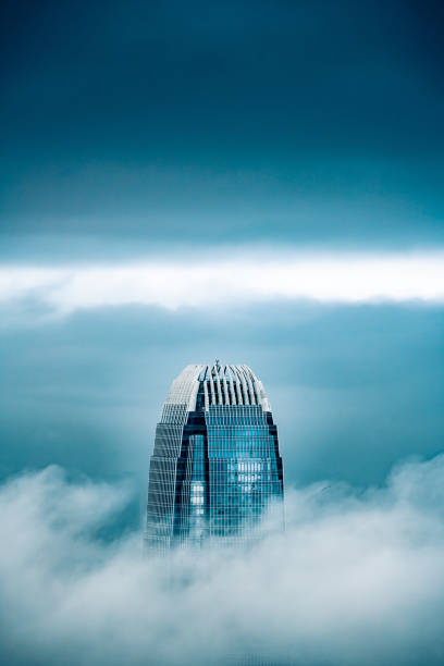 istock Low visibility on Victoria Harbour in Hong Kong 1303603581
