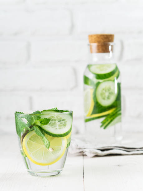 istock infused detox water with cucumber, lemon and mint 1303611134