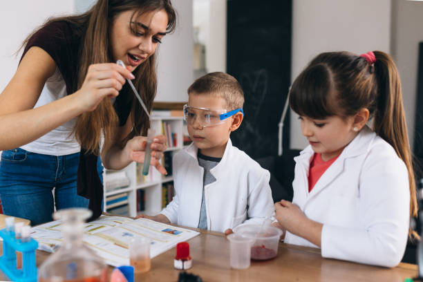 istock children do chemical experiments at home 1303617433