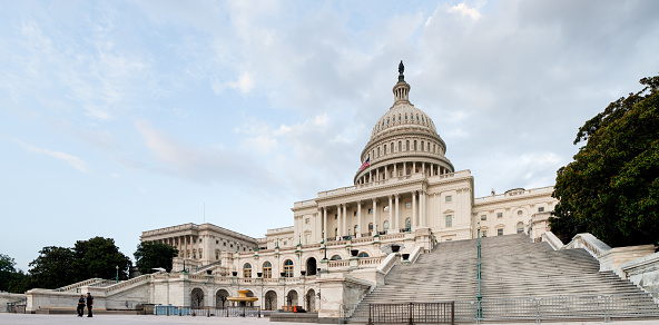 looking up to the Capitol Building, Washinton, DC