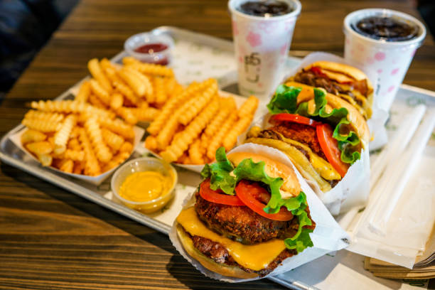 istock This combo includes a Hamburger, a Drink, a French fries. 1303619372