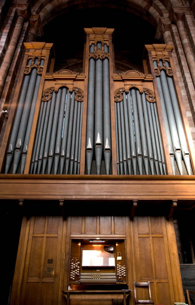 istock looking up at a cathedral organ 1303620161