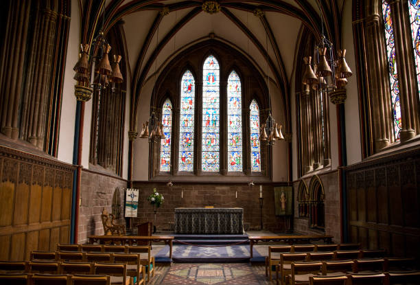 istock interior view of chapter house, Chester Cathedral, Chester, UK 1303620787