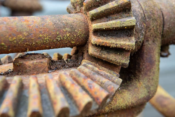istock detail of an old rusty farm tractor engine farm engine 1303629266