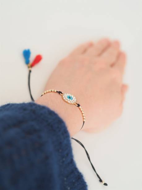 istock Evil eye bracelet for lucky charm 1303636096