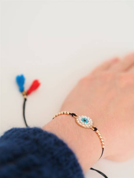 istock Evil eye bracelet for lucky charm 1303636101