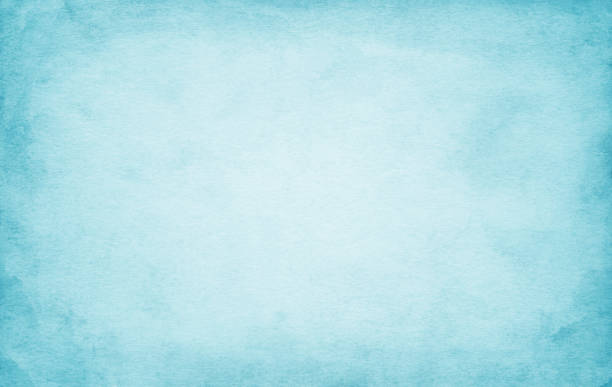 fundo de textura de papel azul claro - watercolor painting watercolour paints paper textured - fotografias e filmes do acervo