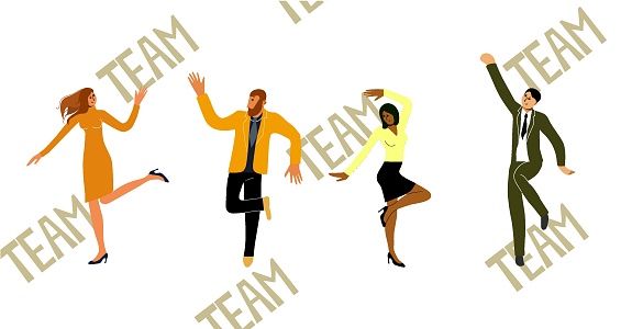 Dancing Tuff Dancing Stuff2eps Stock Illustration - Download Image Now - Adult ...