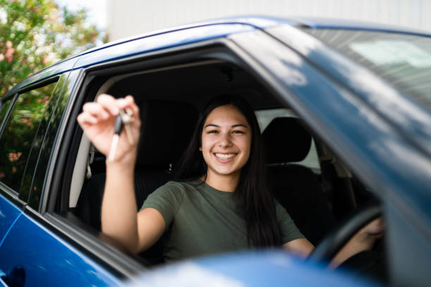 istock Yes i can drive now. 1303641957