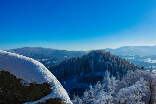 winter in the Karkonosze (Krkonoše, Giant Mountains) mountains