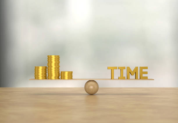istock Balance Concept. Time is Money. 1303643211