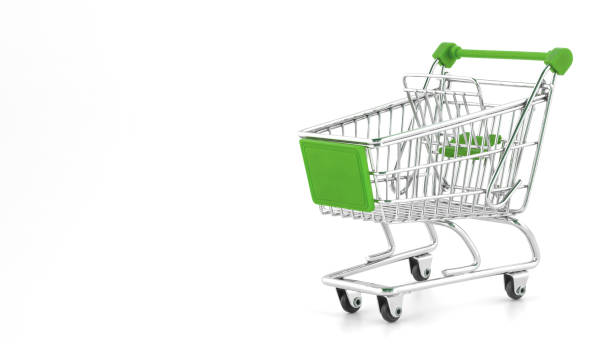 istock Miniature grocery cart 1303644851