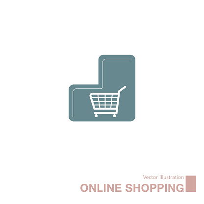 Shopping icon design. Isolated on white background.