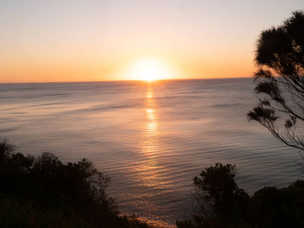 istock Sunset from a look out at Mount Martha, Victoria, Australia 1303664095