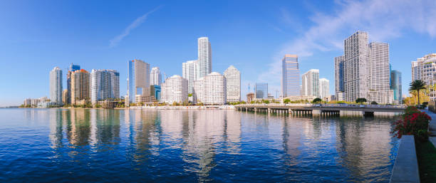 istock Brickell Key city centre Miami Florida skyline USA 1303665371
