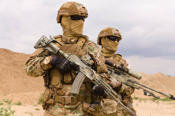 istock Special forces soldiers close-up 1303666666