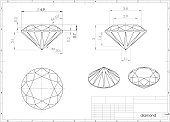 3d renderings of diamond