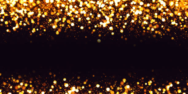 istock Reflective bokeh effect glitter and luxury texture dust particles magic sparkle abstract black background 3d illustration 1303671414