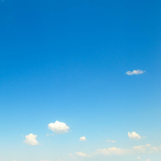 istock Bright blue sky with clouds, nature and environmental background. 1303671753