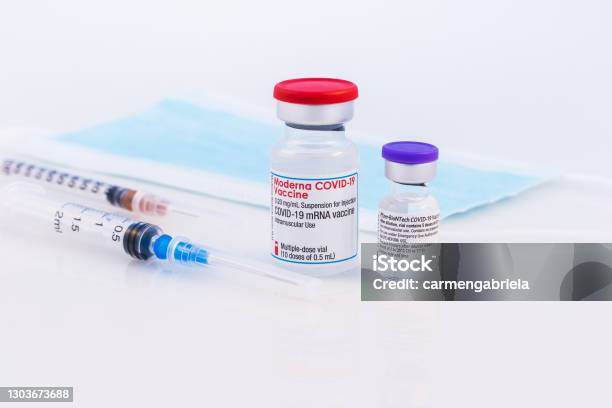 Covid19 Vaccine Stock Photo - Download Image Now - Moderna Inc, Pfizer, Vaccination