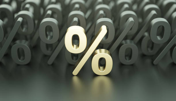 istock Golden percent symbol 1303676209