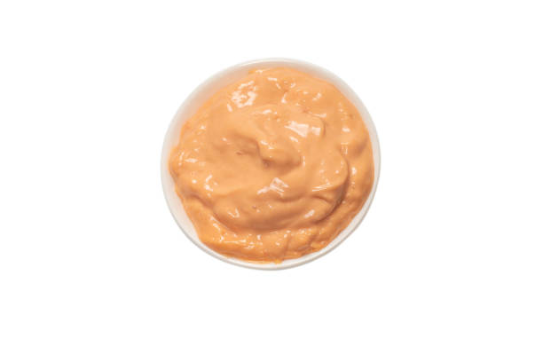 istock Sauce in a bowl isolated on white. 1303679321