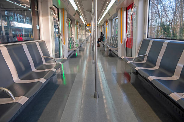 istock Empty metro in Amsterdam the Netherlands during the corona crisis 1303680338