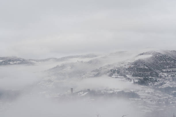 istock Snowy landscape in Italy 1303680900