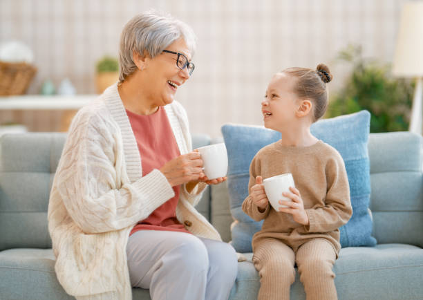 istock nice girl and her grandmother 1303683055