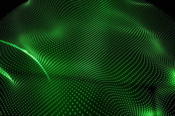 Full frame shot of green dot pattern