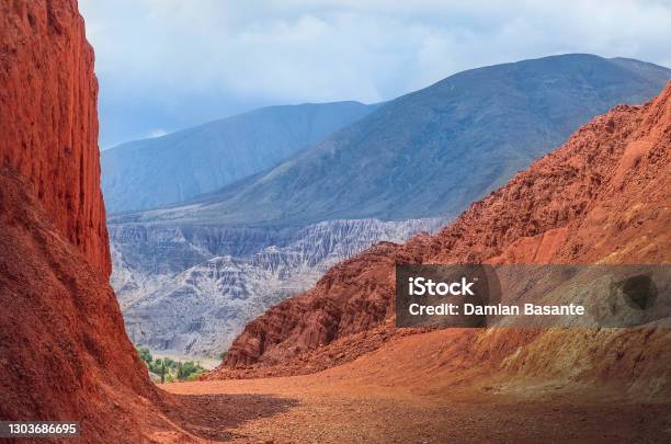 Colored Landscape In Purmamarca Jujuy Argentina Stock Photo - Download Image Now - Argentina, Color Image, Colors