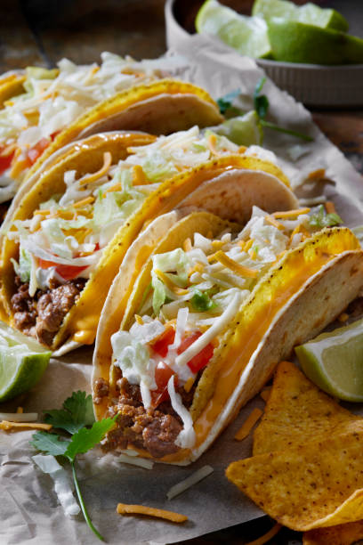 istock The Cheesy Gordita Beef Taco 1303687494