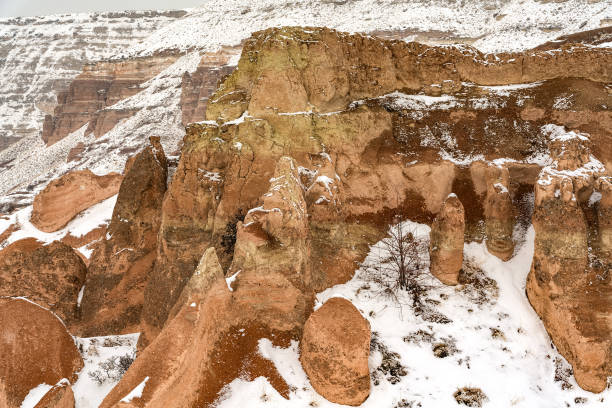 istock Geological formations in Red valley, Cappadocia, Turkey 1303688310