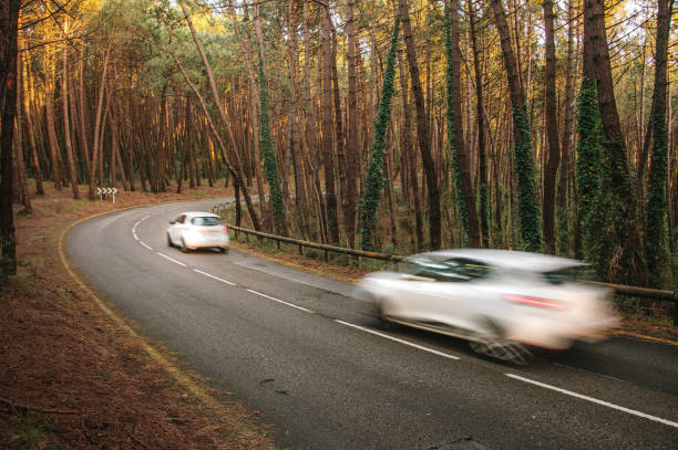 istock Cars in motion on a road 1303688915