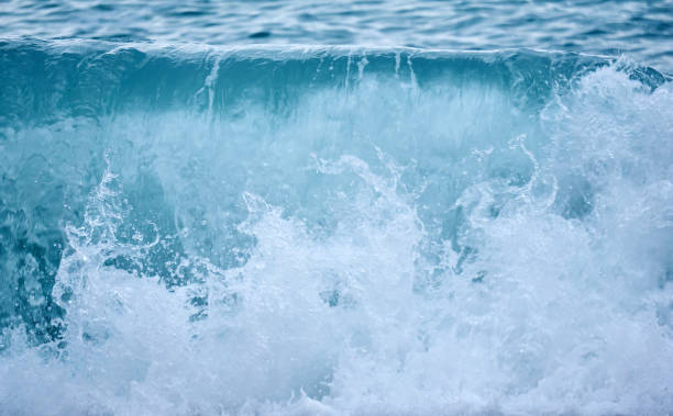 istock background - sea surf in cloudy day close-up 1303694627